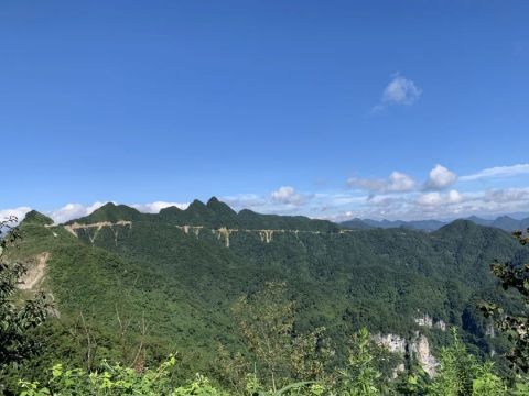 海拔1600米悬崖床